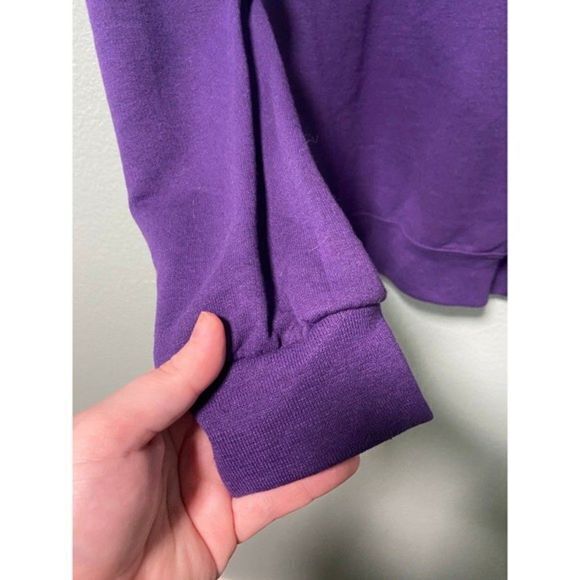 Vintage Women's Cat in Stocking Purple Sweater Size XL‎ - Picture 4 of 6